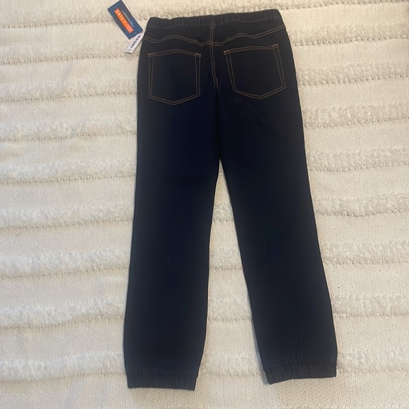 Old Navy built in flex jeans denim joggers pull on dark wash boys size 14–16 XL - Picture 8 of 16